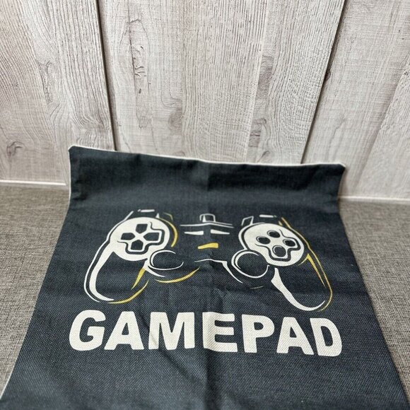 Video Games Gamer Set of 4 Linen Square Throw Pillow Case Cushion Covers 18"x18" - Picture 2 of 6